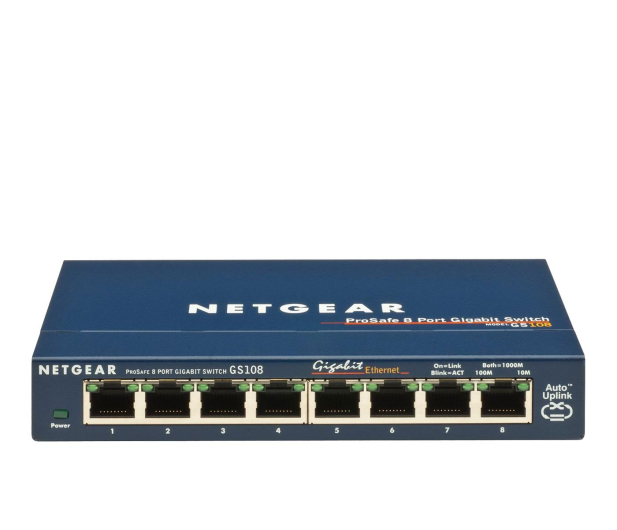 Netgear 8p GS108GE (8x10/100/1000Mbit) - 31231 - zdjęcie